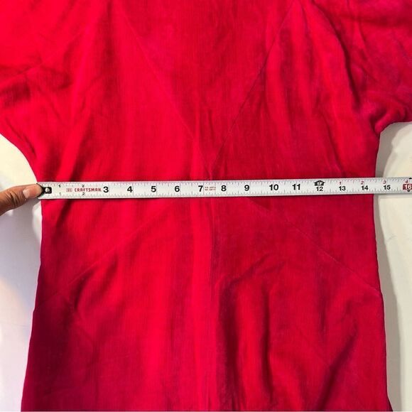 NEW Isabel Marant Venia Corduroy Midi Dress Fuschia Hot Pink Size 36 Small - Picture 13 of 16